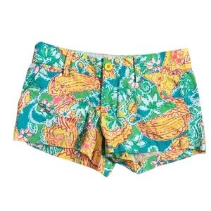 Lilly Pulitzer Walsh Shorts Size 0 Pop Goes the Lemur